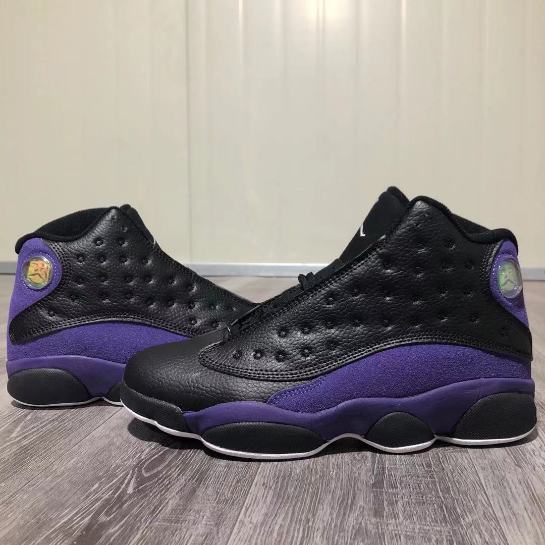 New 2021 Air Jordan 13 Black Purple Shoes - Click Image to Close